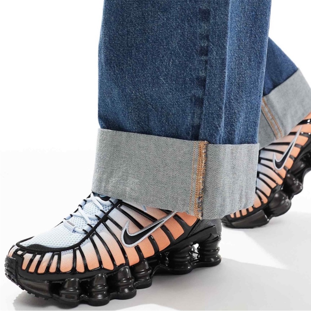 🔥 Nike Shox TL Blue Tint/Black/Total Orange